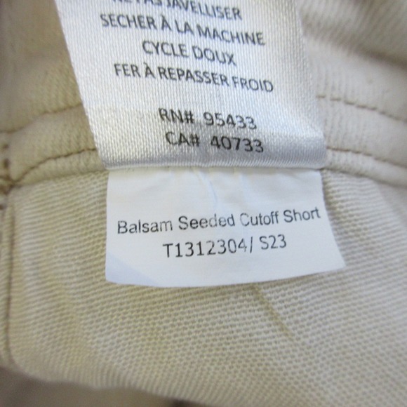 Toad & Co Balsam Seeded Cutoff Shorts Women 14 Ivory Organic Cotton Beach 480 - Picture 6 of 12